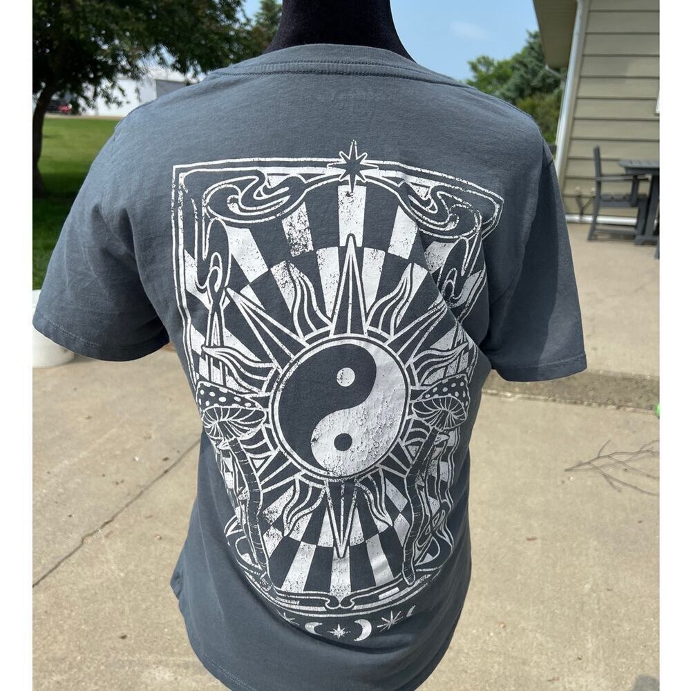 Rebellious One dark teal crew neck short sleeve Tee, women's size S